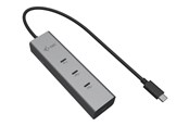 USB-Hubs - I-Tec - hub - metal 8K video 85W - 5 ports USB-Hubs - 5 - silber - C31HUBMETAL8KPDPRO