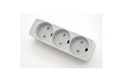 Schaltereinheiten - Thorkild Larsen Three Socket Grey W/E F-8531191 - F-8531191