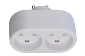 Schaltereinheiten - Thorkild Larsen Double Plug D2 2 Round Outlets - 8531124