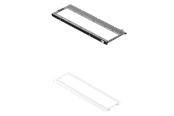 Gehäusezubehör - Havn HS 420 Fan Brackets for 360mm Radiator - White - HVN-AS-HS420-05-36A