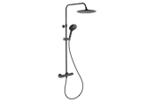 Dusch- und Montagezubehör - NORH Erika overhead shower set 1 & 3 sprays black - 5709728871156