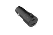 Handys - Adapter und Ladegeräte - FIXED Super Fast Dual USB-C Car Charger 65W Black - FIXCC65-CC-BK