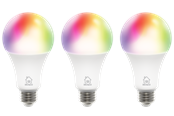 Smart-Home - Deltaco Smart - LED light bulb - shape: A60 - E27 - 9 W - RGB/warm white/cold white light - 2700-6500 K - white (pack of 3) - SH-LE27RGBA6002-3P