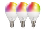 Smart-Home - Deltaco Smart - LED light bulb - E14 - 5 W - RGB light - 2700-6500 K - white (pack of 3) - SH-LE14G45RGB-3P