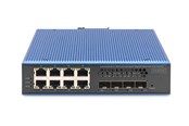 Switches - DIGITUS - switch - industrial - 8 ports - Managed - DN-651161