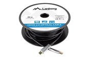 Display Kabel - Lanberg HDMI cable with Ethernet - 20 m - CA-HDMI-20FB-0200-BK
