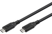 USB Kabel - Pro USB-C <-> USB-C - 1.0m - 240 Watt Power Delivery - USB 4.0 / Thunderbolt 4 - Schwarz - PUSB4-40-AC-B-1M