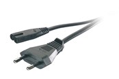 Stromkabel (Extern) - Vivanco Power cord Euro plug – “8 1.25m Black - 4008928460957
