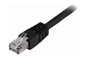 Netzwerk - Kabel - Deltaco LAN CAT 6 - F/UTP - Schwarz - 0.7m - STP-607S