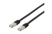 Netzwerk - Kabel - Deltaco patch cable - 10 m - black - Schwarz - 10m - STP-610SAU