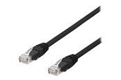 Netzwerk - Kabel - Deltaco TP-63SAU - patch cable - 3 m - black - Schwarz - 3m - TP-63SAU