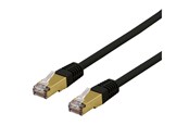 Netzwerk - Kabel - Deltaco patch cable - 30 cm - black - Schwarz - 0.3m - SFTP-603SAH