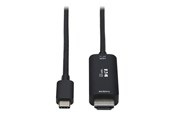 Display Kabel - Eaton Tripp Lite Series USB C to HDMI Adapter Cable 4K 60Hz HDR HDCP 2.2 DP 1.4 Alt Mode Black 3ft - U444-003-HDR4BE