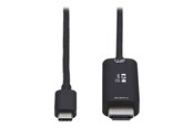 Display Kabel - Eaton Tripp Lite Series USB C to HDMI Adapter Cable 4K 60Hz HDR HDCP 2.2 DP 1.4 Alt Mode Black 6ft - U444-006-HDR4BE