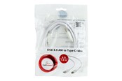 USB Kabel - Gembird Cablexpert - USB-C cable - USB Type A to 24 pin USB-C - 1.8 m - CCP-USB3-AMCM-6-W