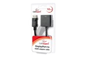 Display Kabel - Gembird Cablexpert adapter - DisplayPort / HDMI - 10 cm - AB-DPM-HDMIF-002