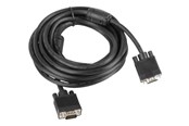 Display Kabel - Lanberg - VGA cable - HD-15 (VGA) to HD-15 (VGA) - 5 m - CA-VGAC-10CC-0050-B