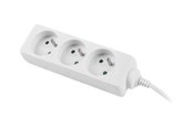 Stromkabel (Extern) - Lanberg PS0-03E-0300-W - power strip - 2500 Watt - PS0-03E-0300-W