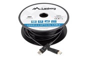 Display Kabel - Lanberg HDMI cable with Ethernet - 80 m - CA-HDMI-30FB-0800-BK