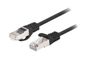 Netzwerk - Kabel - Lanberg patch cable - 25 cm - black RAL 9004 - Schwarz - 0.25m - PCF6-20CC-0025-BK