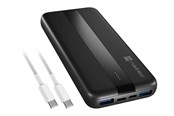 Powerbank (Akku) - Natec TREVI SLIM Q Powerbank (Akku) - schwarz - 10000 mAh - NPB-2294