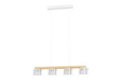 Smart-Home - EGLO PORTICO-Z LANGER TISCH L880 RGBTW 4X500LM KLAR/NATUR FSC - 900881