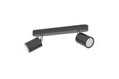 Smart-Home - EGLO ADFIRA-Z SPOT RAIL L300 GU10 2X4.9W 2X345LM SCHWARZ/CHROM - 31852