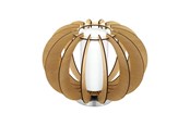 Lampen - EGLO STELLATO 1 TISCH Ø300 OPAL/AHORN - 95603