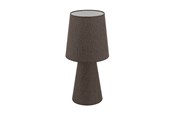 Lampen - EGLO CARPARA TISCH 2L H470 BRAUN - 97133