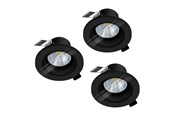 Lampen - EGLO SALABATE EINGEBAUT. SET Ø88 3X450LM 4000K DÄMPFER. IP44 SCHWARZ - 31867