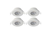 Lampen - EGLO MAZUBY 1 EINGEBAUT. SET Ø85 4X500LM 3000K DÄMPFER. IP44 WEISS - 31883