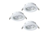 Lampen - EGLO MAZUBY EINGEBAUT. KIP SET Ø87 GU10 3X345LM WEISS - 31923