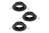 Lampen - EGLO AGULO 1 EINGEBAUT. SET Ø85 3XGU10 SCHWARZ - 75787