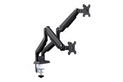 Monitorhalterung - InLine mounting kit - for 2 LCD displays - black - 23171B