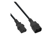 Stromkabel (Extern) - InLine - power extension cable - power IEC 60320 C13 to power IEC 60320 C13 - 50 cm - 16605