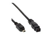 FireWire / ThunderBolt Kabel - InLine - IEEE 1394 cable - FireWire 800 to 4 PIN FireWire - 1 m - 34901