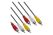 Display Kabel - InLine video / audio cable - composite video / audio - 2 m - 89996