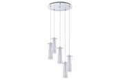 Lampen - EGLO PINTO CLUSTER 5L KLAR/OPAL - 93003