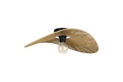 Lampen - EGLO SIRUELA DECKENLEUCHTE E27 SCHWARZ/NATUR FSC - 31961
