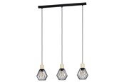 Lampen - EGLO PALMORLA LANGER TISCH 3XE27 L760 SCHWARZ/EG - 43378