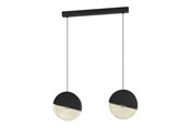 Lampen - EGLO MUMBLES ANHÄNGER 2XE27 L860 SCHWARZ/GOLD - 43812