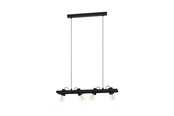 Lampen - EGLO PLIMSOLL PENDELLEUCHTE 4XE27 L770 SCHWARZ FSC - 43848