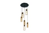 Lampen - EGLO LITTLETON CLUSTER 6L NATUR - 49549