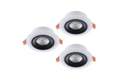 Lampen - EGLO CALONGE EINGEBAUT. SET Ø98 3X520LM+RGB EDGE FJ. BETJ. SCHWARZ & WEISS - 901118