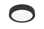 Lampen - EGLO FUEVA 6 PLAFOND Ø165 CCT 7.5W 1000LM SCHWARZ - 901297