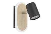 Lampen - EGLO RIMBOCCHI SPOT L180 7W 850LM HOLZ/SCHWARZ - 901631