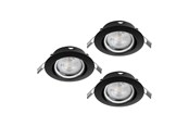 Lampen - EGLO FAVAZZINA EINGEBAUT. KIP Ø88 GU10 3X4,9W 3X400LM SCHWARZ - 901755