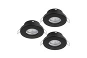 Lampen - EGLO FAVAZZINA EINGEBAUT. KIPØ88 GU10 3X4.9W 3X400LM IP44 SCHWARZ - 901758