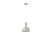 Lampen - EGLO SABINAR ANHÄNGER E27 Ø280 SILBER - 96985