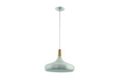 Lampen - EGLO SABINAR ANHÄNGER E27 Ø400 SILBER - 96986